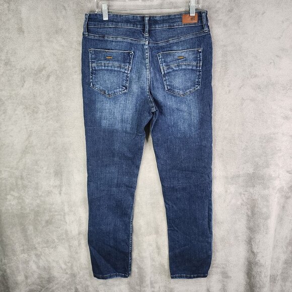 Mens RSQ Denim Blue Jeans London Skinny Distressed Cotton Blend Size 32X32 - Picture 5 of 10